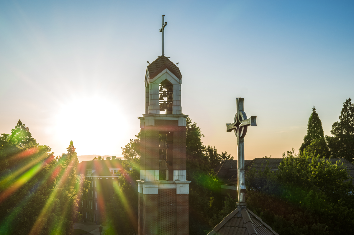 UP Bell Tower Sunset