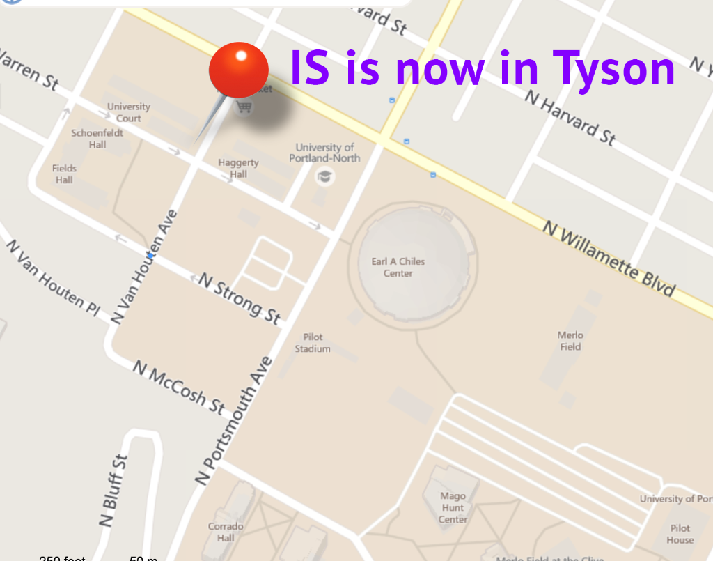 map showing Tyson's location