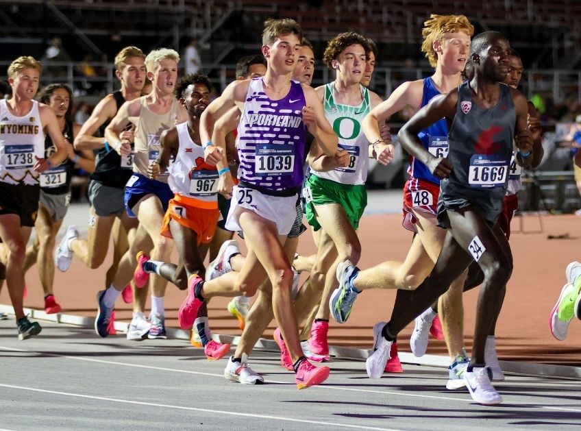 Runners in a cross country race