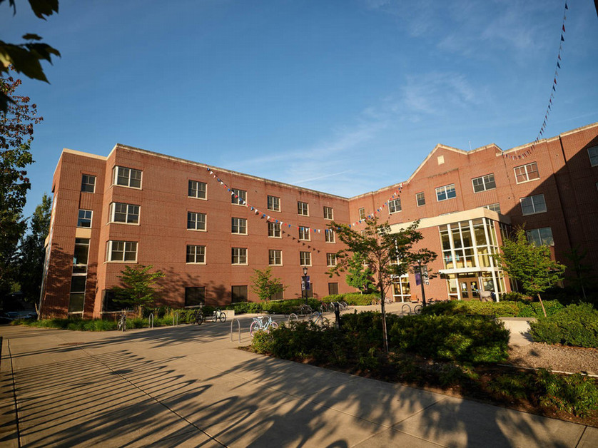 The exterior of Fields hall